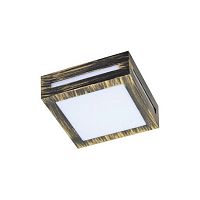 Светильник Ecola 3082W GX53 220В 10Вт Квадрат IP65 Бронза картинка 